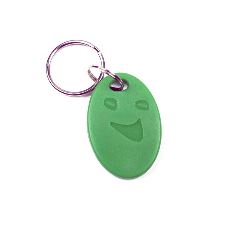 Купити Брелок RFID KEYFOB EM Green Smile. Системи безпеки для дому та офісу. Магазин RG-Group. Системи відеонагляду та охоронні сигналізації. Продаж та послуги встановлення