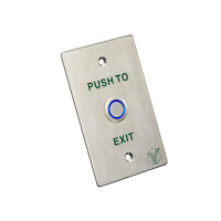 Купити Кнопка виходу Yli Electronic PBK-814D(LED) з LED-підсвічуванням. Системи безпеки для дому та офісу. Магазин RG-Group. Системи відеонагляду та охоронні сигналізації. Продаж та послуги встановлення