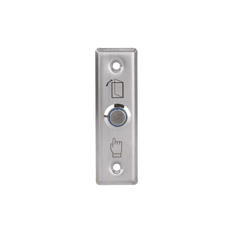 Купити Кнопка виходу ATIS Exit-811L для вузьких дверей з LED-підсвічуванням. Системи безпеки для дому та офісу. Магазин RG-Group. Системи відеонагляду та охоронні сигналізації. Продаж та послуги встановлення