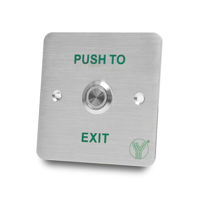 Купити Кнопка виходу Yli Electronic YWP-880C(LED) водонепроникна з LED-підсвічуванням. Системи безпеки для дому та офісу. Магазин RG-Group. Системи відеонагляду та охоронні сигналізації. Продаж та послуги встановлення
