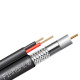 Купити Абонентський коаксіальний кабель FinMark F5967BVcu 2x0.75 POWER зі струмопровідними провідниками (чорний, 305 м). Системи безпеки для дому та офісу. Магазин RG-Group. Системи відеонагляду та охоронні сигналізації. Продаж та послуги встановлення