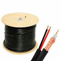 Купити Кабель RG590-CU+2*0.75 PE бухта 305 м. Системи безпеки для дому та офісу. Магазин RG-Group. Системи відеонагляду та охоронні сигналізації. Продаж та послуги встановлення