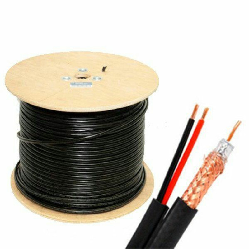 Купити Кабель RG590-CU+2*0.75 PE бухта 305 м. Системи безпеки для дому та офісу. Магазин RG-Group. Системи відеонагляду та охоронні сигналізації. Продаж та послуги встановлення