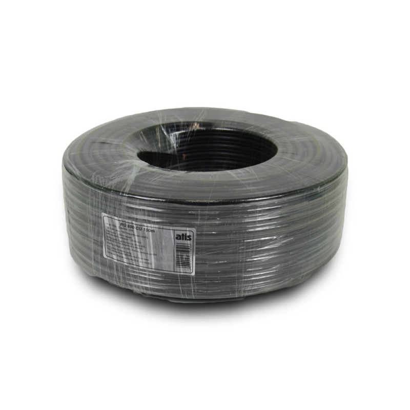 Купити Кабель коаксіальний RG690-Cu+2*0.5 PE, зовнішній комбінований, бухта 100 м. Системи безпеки для дому та офісу. Магазин RG-Group. Системи відеонагляду та охоронні сигналізації. Продаж та послуги встановлення