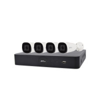 Купити IP комплект відеоспостереження з 4 камерами ZKTeco KIT-8504NER-4P/4-BL-852O38S. Системи безпеки для дому та офісу. Магазин RG-Group. Системи відеонагляду та охоронні сигналізації. Продаж та послуги встановлення