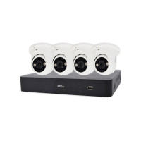 Купити IP комплект відеоспостереження з 4 камерами ZKTeco KIT-8504NER-4P/4- ES-852T11C-C. Системи безпеки для дому та офісу. Магазин RG-Group. Системи відеонагляду та охоронні сигналізації. Продаж та послуги встановлення