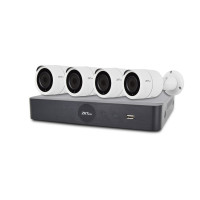 Купити IP комплект відеоспостереження з 4 камерами ZKTeco KIT-8504NER-4P/4-BS855L11B. Системи безпеки для дому та офісу. Магазин RG-Group. Системи відеонагляду та охоронні сигналізації. Продаж та послуги встановлення