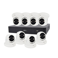 Купити IP комплект відеоспостереження з 8 камерами ZKTeco KIT-8508NER-8P/8- ES-852T11C-C. Системи безпеки для дому та офісу. Магазин RG-Group. Системи відеонагляду та охоронні сигналізації. Продаж та послуги встановлення