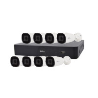 Купити IP комплект відеоспостереження з 8 камерами ZKTeco KIT-8508NER-8P/8- BL-852O38S. Системи безпеки для дому та офісу. Магазин RG-Group. Системи відеонагляду та охоронні сигналізації. Продаж та послуги встановлення