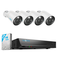 Купити Комплект відеоспостереження Reolink RLK8-1200B4-A 2.8 mm. Системи безпеки для дому та офісу. Магазин RG-Group. Системи відеонагляду та охоронні сигналізації. Продаж та послуги встановлення