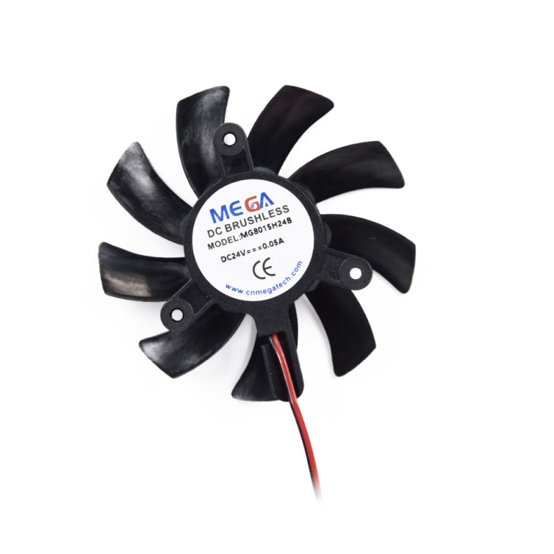 Купити Вентилятор 24V 2-pin 80×15 мм безколекторний. Системи безпеки для дому та офісу. Магазин RG-Group. Системи відеонагляду та охоронні сигналізації. Продаж та послуги встановлення