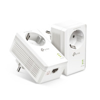 Купити Комплект адаптерів TP-Link Powerline TL-PA7017P KIT із вбудованою розеткою. Системи безпеки для дому та офісу. Магазин RG-Group. Системи відеонагляду та охоронні сигналізації. Продаж та послуги встановлення