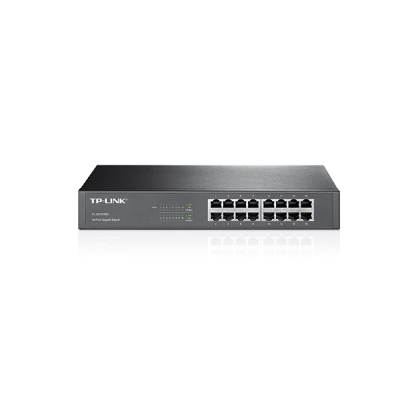 Купити Комутатор TP-LINK TL-SG1016D 16xGE некерований 13" 1U. Системи безпеки для дому та офісу. Магазин RG-Group. Системи відеонагляду та охоронні сигналізації. Продаж та послуги встановлення