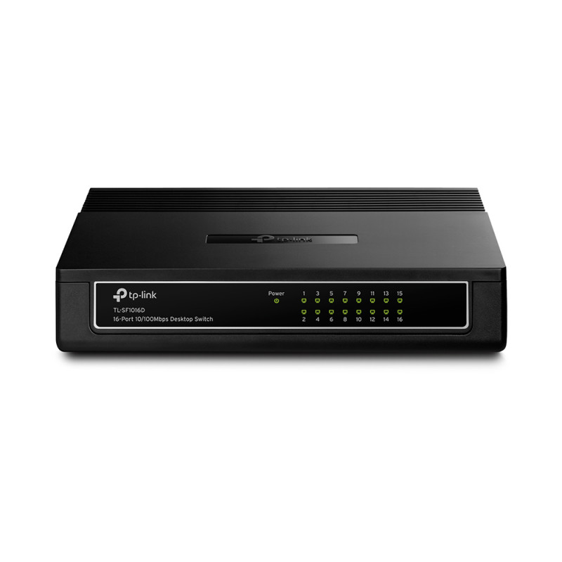 Купити Комутатор TP-Link TL-SF1016D 16-портовий некерований. Системи безпеки для дому та офісу. Магазин RG-Group. Системи відеонагляду та охоронні сигналізації. Продаж та послуги встановлення