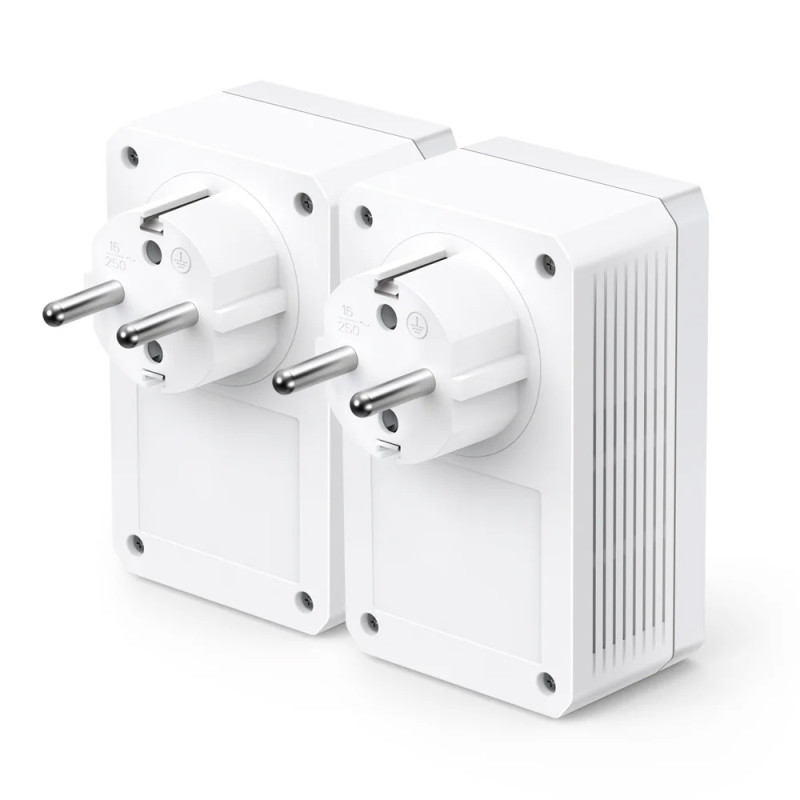 Комплект адаптерів TP-Link Powerline TL-PA7017P KIT із вбудованою розеткою