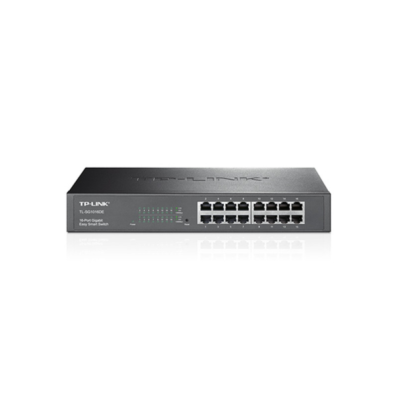 Купити Комутатор TP-LINK TL-SG1016DE 16xGE EasySmart 13" 1U. Системи безпеки для дому та офісу. Магазин RG-Group. Системи відеонагляду та охоронні сигналізації. Продаж та послуги встановлення