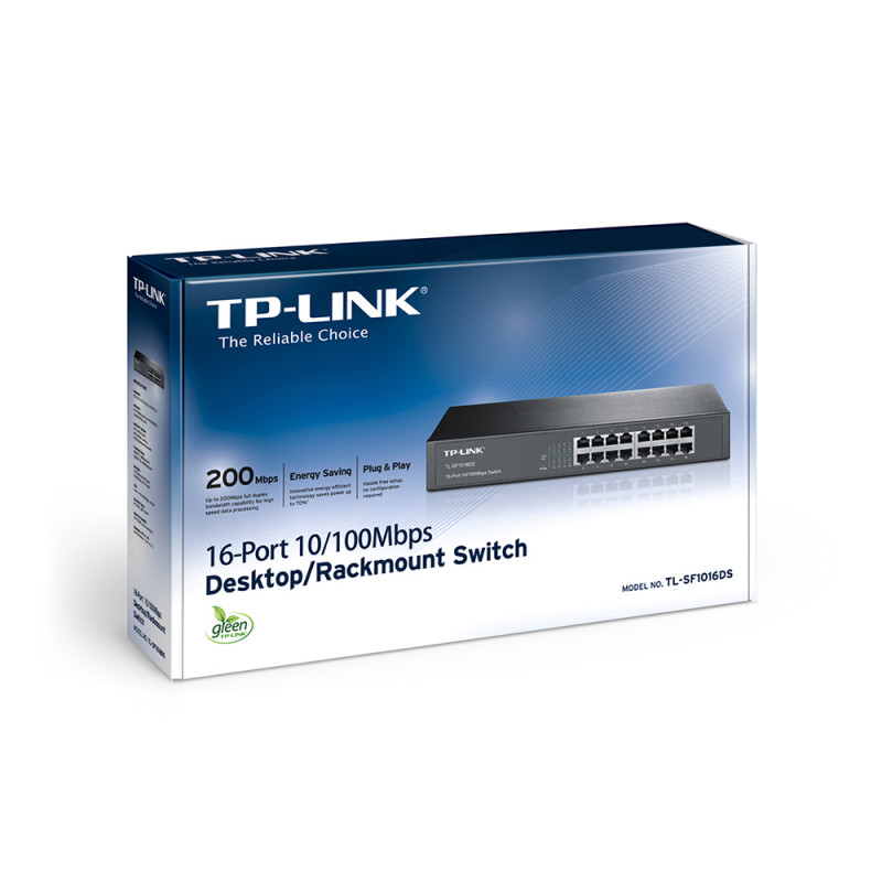 Комутатор TP-Link TL-SF1016DS 16-портовий некерований