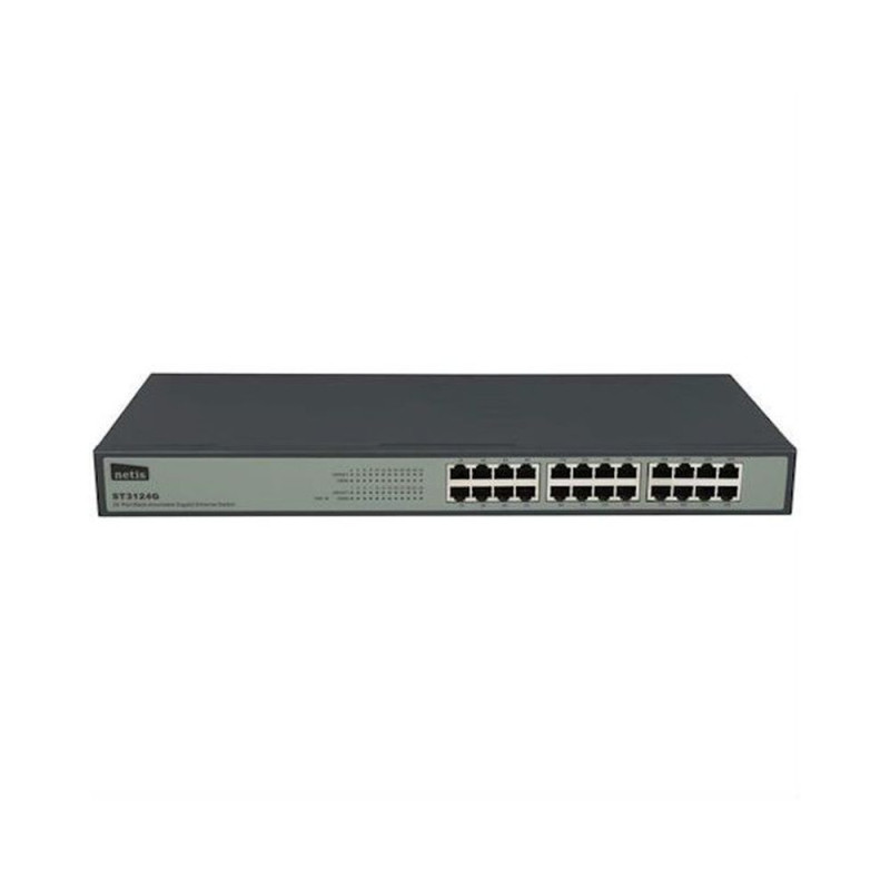 Купити Комутатор на 24 порти NETIS 10/100/1000M/ST3124G некерований. Системи безпеки для дому та офісу. Магазин RG-Group. Системи відеонагляду та охоронні сигналізації. Продаж та послуги встановлення