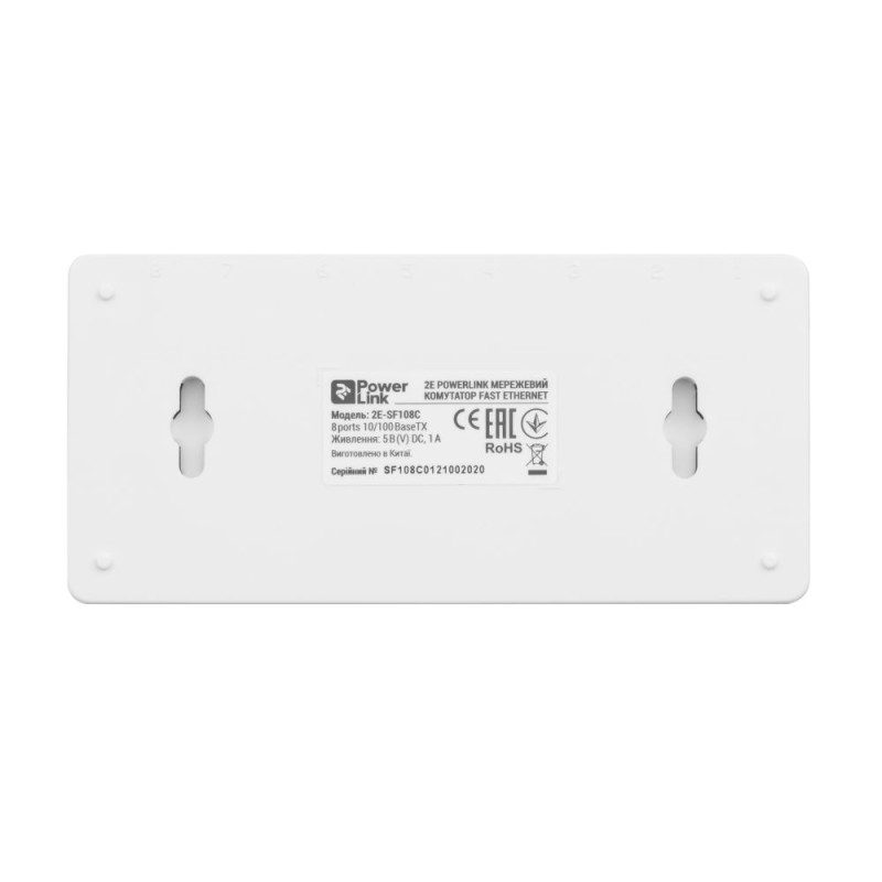 Мережевий комутатор на 8 портів 10/100 Мбіт/с 2E PowerLink SF108C некерований