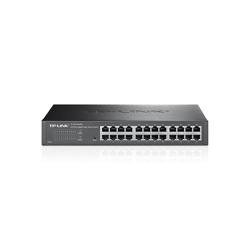 Купити Комутатор TP-LINK TL-SG1024DE 24xGE EasySmart 13" 1U. Системи безпеки для дому та офісу. Магазин RG-Group. Системи відеонагляду та охоронні сигналізації. Продаж та послуги встановлення