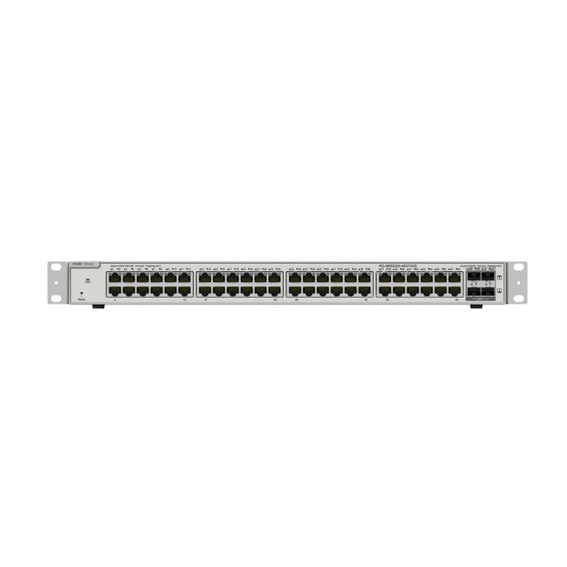 Купити Комутатор Ruijie Reyee RG-NBS5200-48GT4XS керований (L3) 52-портовий без PoE. Системи безпеки для дому та офісу. Магазин RG-Group. Системи відеонагляду та охоронні сигналізації. Продаж та послуги встановлення