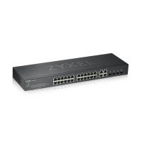 Купити Смарт-керований комутатор на 24 порти ZyXEL GS1920-24V2 (GS1920-24V2-EU0101F). Системи безпеки для дому та офісу. Магазин RG-Group. Системи відеонагляду та охоронні сигналізації. Продаж та послуги встановлення