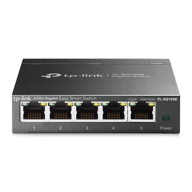 Купити Комутатор TP-Link EasySmart TL-SG105E 5-портовий керований. Системи безпеки для дому та офісу. Магазин RG-Group. Системи відеонагляду та охоронні сигналізації. Продаж та послуги встановлення