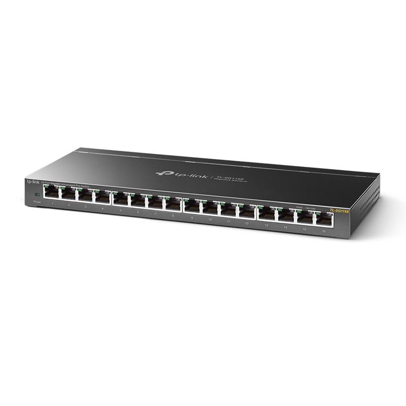 Купити Комутатор TP-LINK TL-SG116E 16xGE EasySmart Метал. корпус. Системи безпеки для дому та офісу. Магазин RG-Group. Системи відеонагляду та охоронні сигналізації. Продаж та послуги встановлення