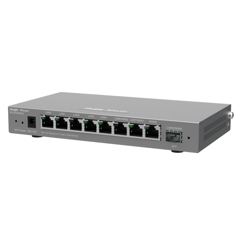 Керований маршрутизатор Ruijie Reyee RG-EG209GS 9-портовий гігабітний з портом SFP