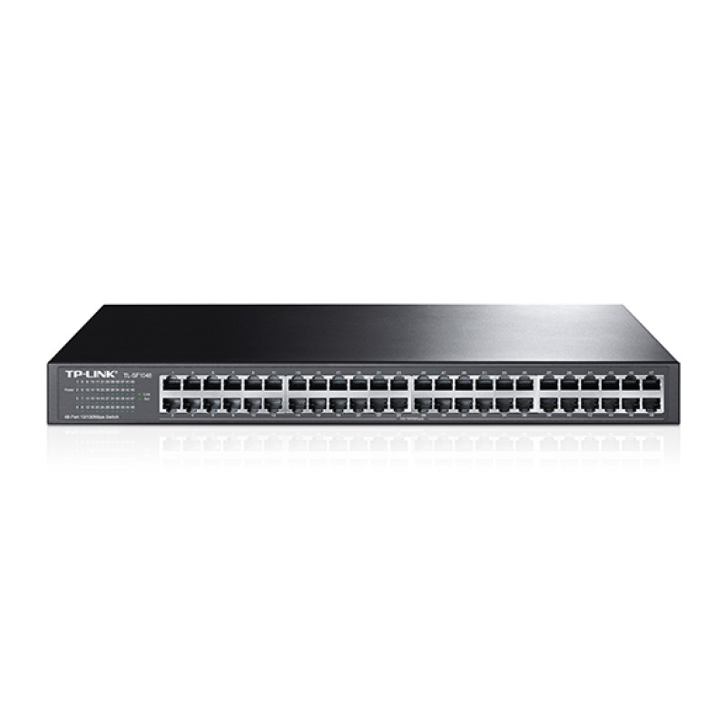 Купити Комутатор TP-LINK TL-SF1048 48xFE некерований 19" 1U. Системи безпеки для дому та офісу. Магазин RG-Group. Системи відеонагляду та охоронні сигналізації. Продаж та послуги встановлення
