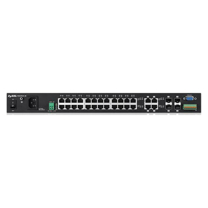 Комутатор ZyXEL MGS3520-28-L2 гігабітний 28-портовий з функцією заряду АКБ