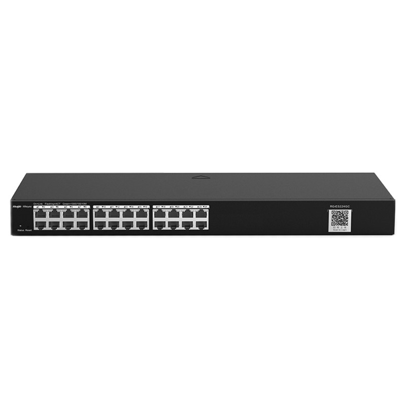 Купити Комутатор Ruijie Reyee RG-ES224GC 24-портовий гігабітний з інтелектуальними функціями. Системи безпеки для дому та офісу. Магазин RG-Group. Системи відеонагляду та охоронні сигналізації. Продаж та послуги встановлення