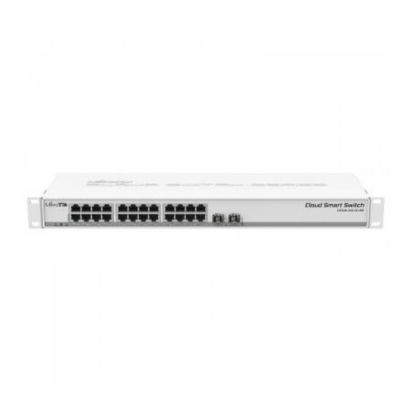 Купити 26-портовий керований комутатор MIKROTIK CSS326-24G-2S+RM. Системи безпеки для дому та офісу. Магазин RG-Group. Системи відеонагляду та охоронні сигналізації. Продаж та послуги встановлення