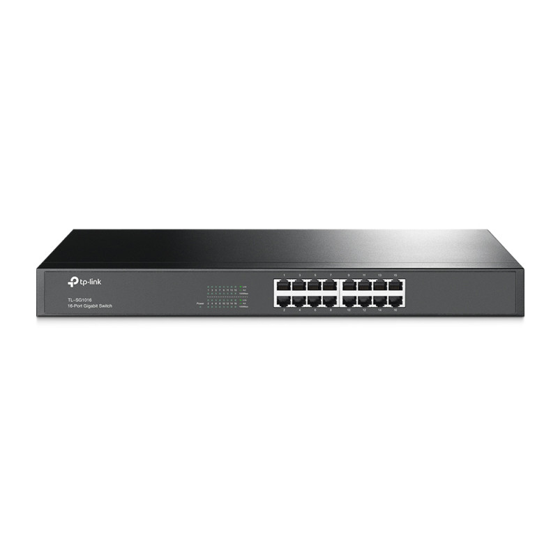 Купити Комутатор TP-Link TL-SG1016 16-портовий гігабітний некерований. Системи безпеки для дому та офісу. Магазин RG-Group. Системи відеонагляду та охоронні сигналізації. Продаж та послуги встановлення