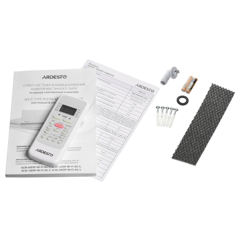 Кондиціонер ARDESTO ACM-12ERP-R32-WI-FI-AG-S інверторний