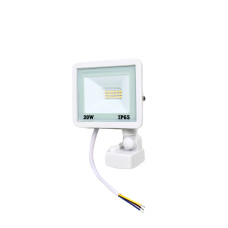 Купити Прожектор світлодіодний Lightwell LW-FL-W-20-S 20 W з датчиком руху. Системи безпеки для дому та офісу. Магазин RG-Group. Системи відеонагляду та охоронні сигналізації. Продаж та послуги встановлення