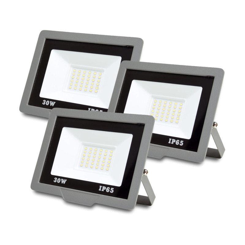 Купити Комплект із 3-х світлодіодних прожекторів ONE LED ultra (ZY-TH18-30 ) 30 Вт. Системи безпеки для дому та офісу. Магазин RG-Group. Системи відеонагляду та охоронні сигналізації. Продаж та послуги встановлення