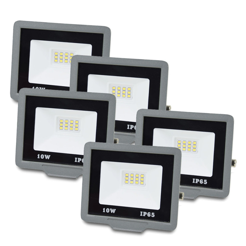 Купити Комплект із 5-ти світлодіодних прожекторів ONE LED ultra (ZY-TH18-10 ) 10 Вт. Системи безпеки для дому та офісу. Магазин RG-Group. Системи відеонагляду та охоронні сигналізації. Продаж та послуги встановлення