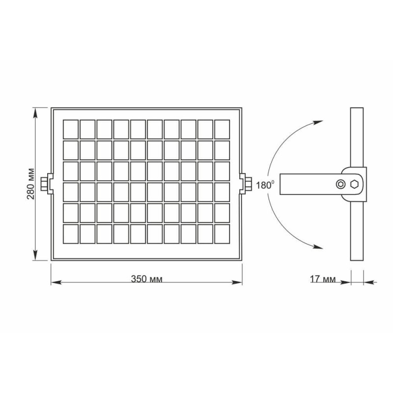 LED-прожектор автономний сенсорний VIDEX 10W 5000K 3.2V 25742 (VL-FSO-205) з датчиком руху