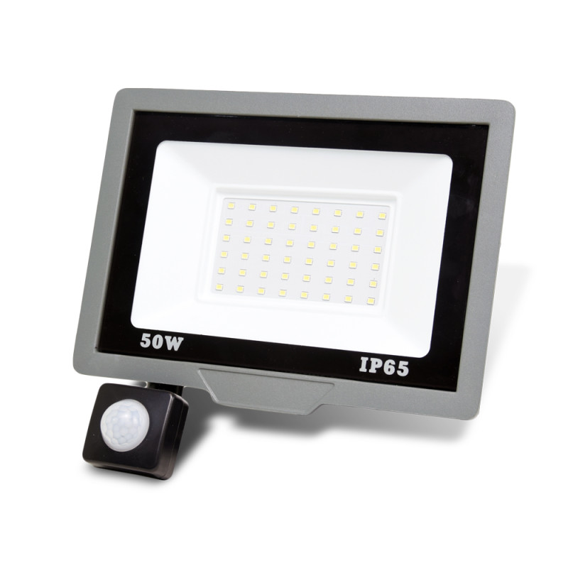Купити Прожектор світлодіодний ONE LED ultra (ZY-TH18-50-S) 50 Вт з датчиком руху. Системи безпеки для дому та офісу. Магазин RG-Group. Системи відеонагляду та охоронні сигналізації. Продаж та послуги встановлення