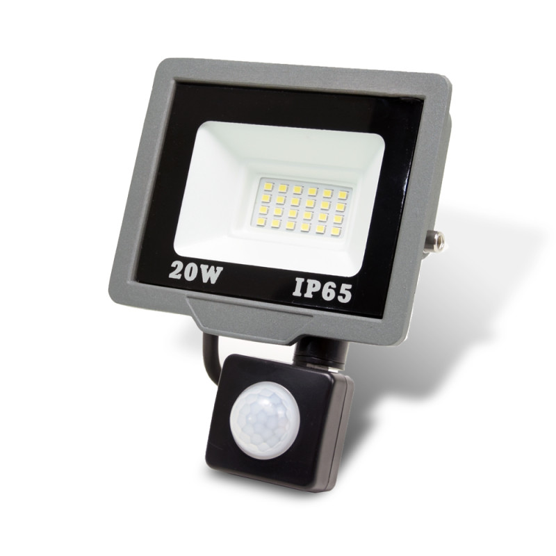 Купити Прожектор світлодіодний ONE LED ultra (ZY-TH18-20-S ) 20 Вт з датчиком руху (розпродаж 766). Системи безпеки для дому та офісу. Магазин RG-Group. Системи відеонагляду та охоронні сигналізації. Продаж та послуги встановлення