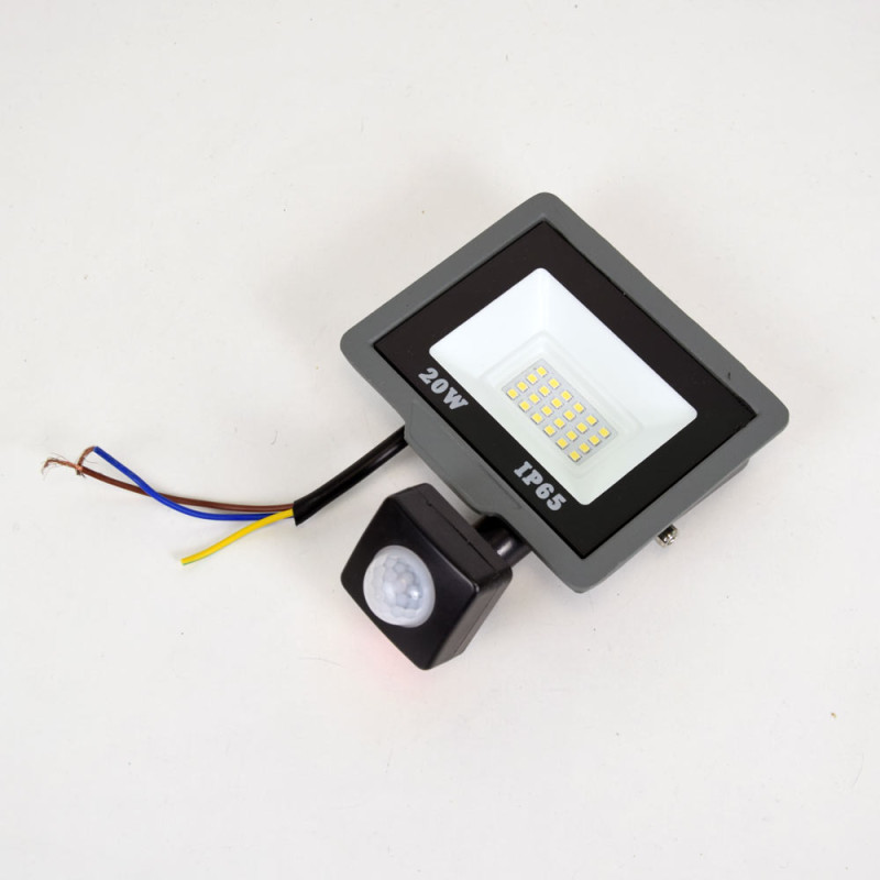 Прожектор світлодіодний ONE LED ultra (ZY-TH18-20-S ) 20 Вт з датчиком руху (розпродаж 766)