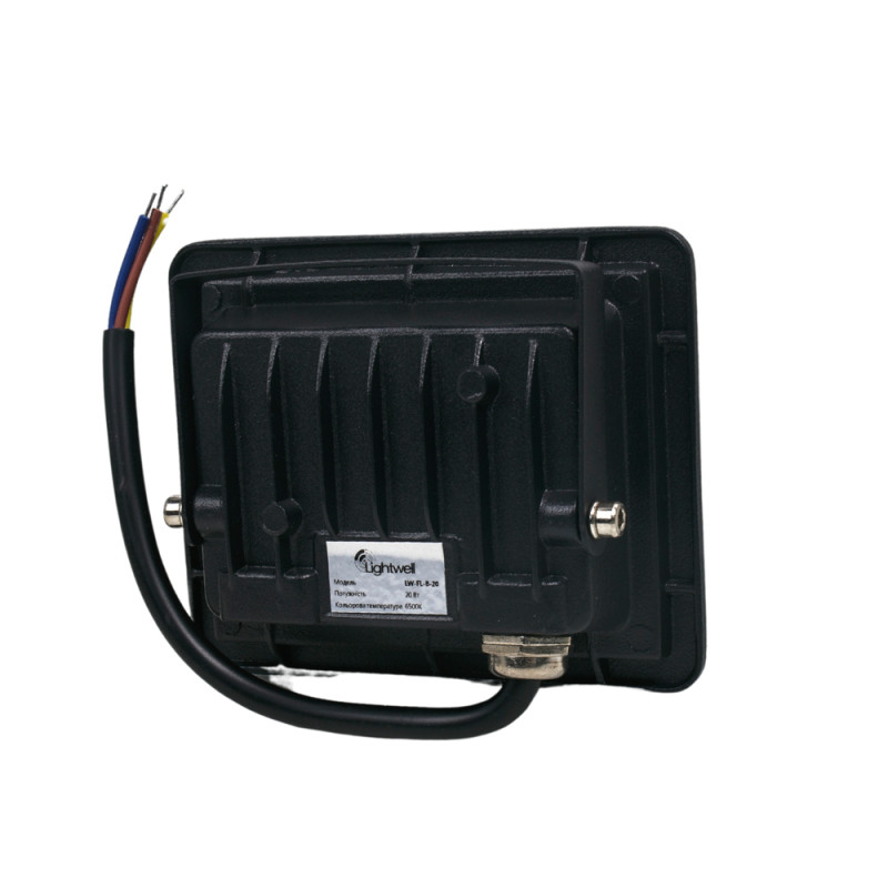 Комплект 4+4 світлодіодних прожектори Lightwell 20W: 4 x LW-FL-B-20 и 4 x LW-FL-B-20-S з датчиком руху