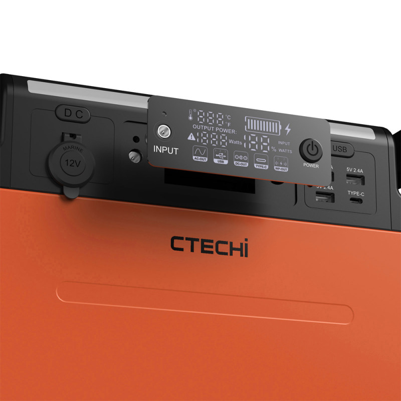Зарядна станція CTECHi GT1500 потужністю 1500W/1210Wh