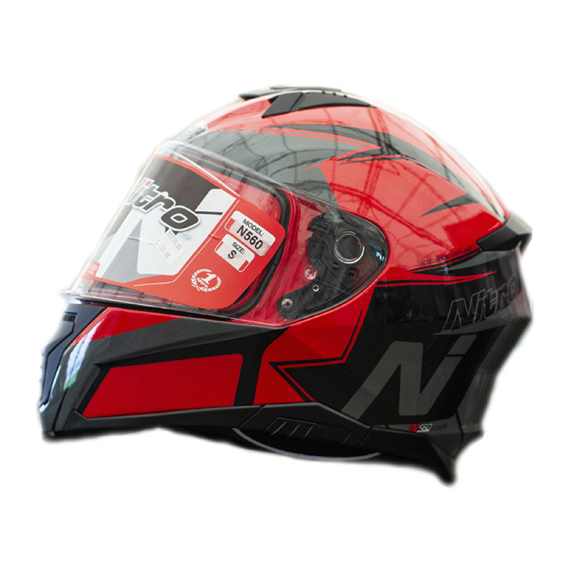 Купити Мотошолом інтеграл Nitro N560 Podium GUN/RED/BLACK (сірий, червоний, чорний), розмір XL. Системи безпеки для дому та офісу. Магазин RG-Group. Системи відеонагляду та охоронні сигналізації. Продаж та послуги встановлення