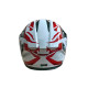 Купити Мотошолом інтеграл Beon B-503 SINGLE VISOR ANGLE TEAR SHINY WHITE/RED (глянець білий/червоний), розмір XL. Системи безпеки для дому та офісу. Магазин RG-Group. Системи відеонагляду та охоронні сигналізації. Продаж та послуги встановлення