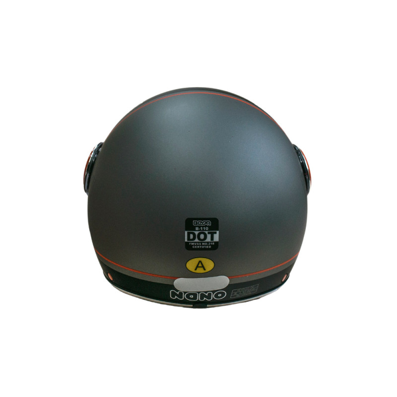 Мотошолом відкритий Beon B-110B CIRCLE MATT TITAN/BLACK (матовий титан/чорний), розмір L
