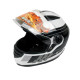Купити Мотошолом інтеграл FXW HF-111 solid white-black, full-face біло-чорний. Системи безпеки для дому та офісу. Магазин RG-Group. Системи відеонагляду та охоронні сигналізації. Продаж та послуги встановлення