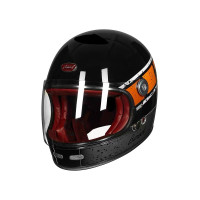 Купити Мотошолом інтеграл Beon B-510 FIBER graffiti SHINY BLACK/ORANGE (глянець чорний/помаранчевий), розмір XL. Системи безпеки для дому та офісу. Магазин RG-Group. Системи відеонагляду та охоронні сигналізації. Продаж та послуги встановлення