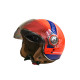 Купити Мотошолом відкритий Beon B-110B CIRCLE SHINY ORANGE/WHITE/BLUE (глянець помаранчевий/білий/синій), розмір L. Системи безпеки для дому та офісу. Магазин RG-Group. Системи відеонагляду та охоронні сигналізації. Продаж та послуги встановлення